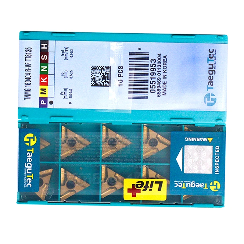 TNMG160404R-VF TT8125 100% Original Inserts Cnc Cutting Tools Tungsten Carbide Insert