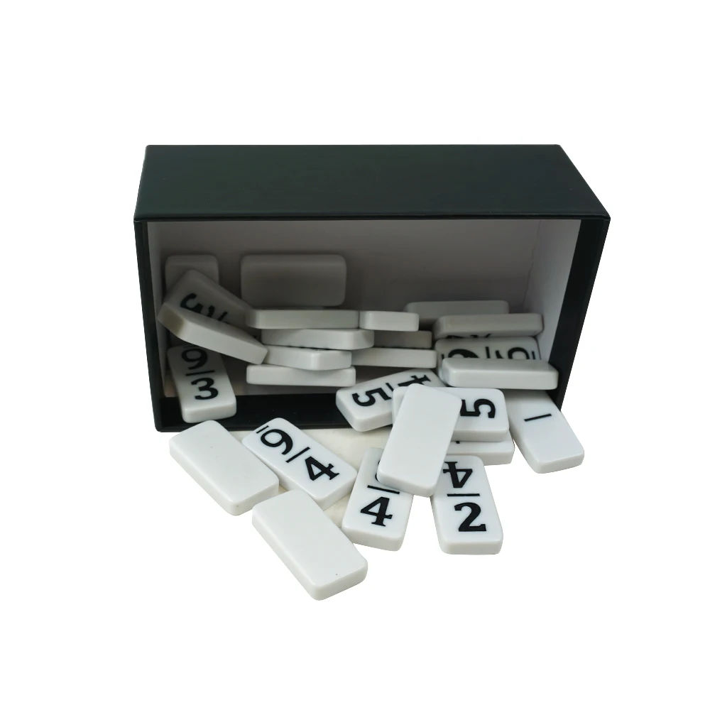 Factory customised 2023 latest  numbersed double twelve domino set 4007 size double 12 domino with number in box