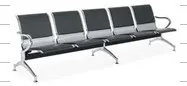 Airport chair 3 seat steel public waiting chair for park/ bus station airport waiting chair