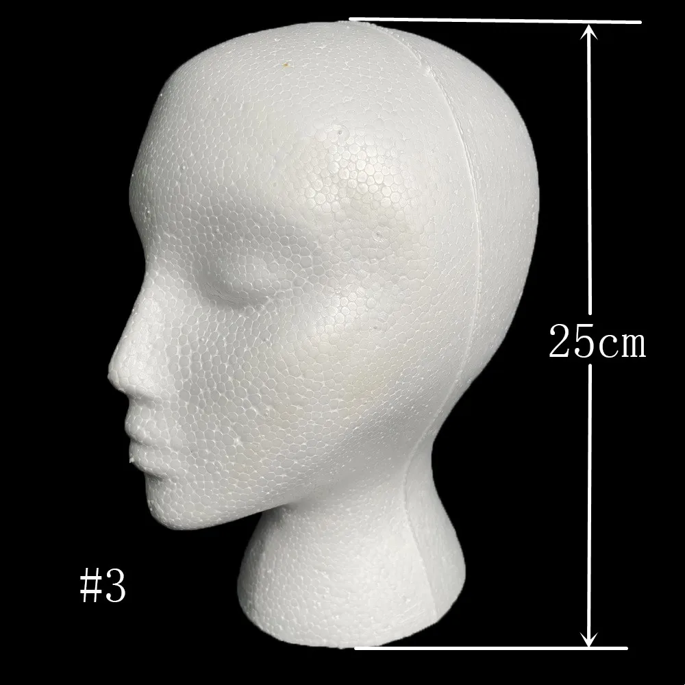 Good quality Styrofoam Mannequin Head Wig Female Mannequin Model Heads Mannequin Head Foam