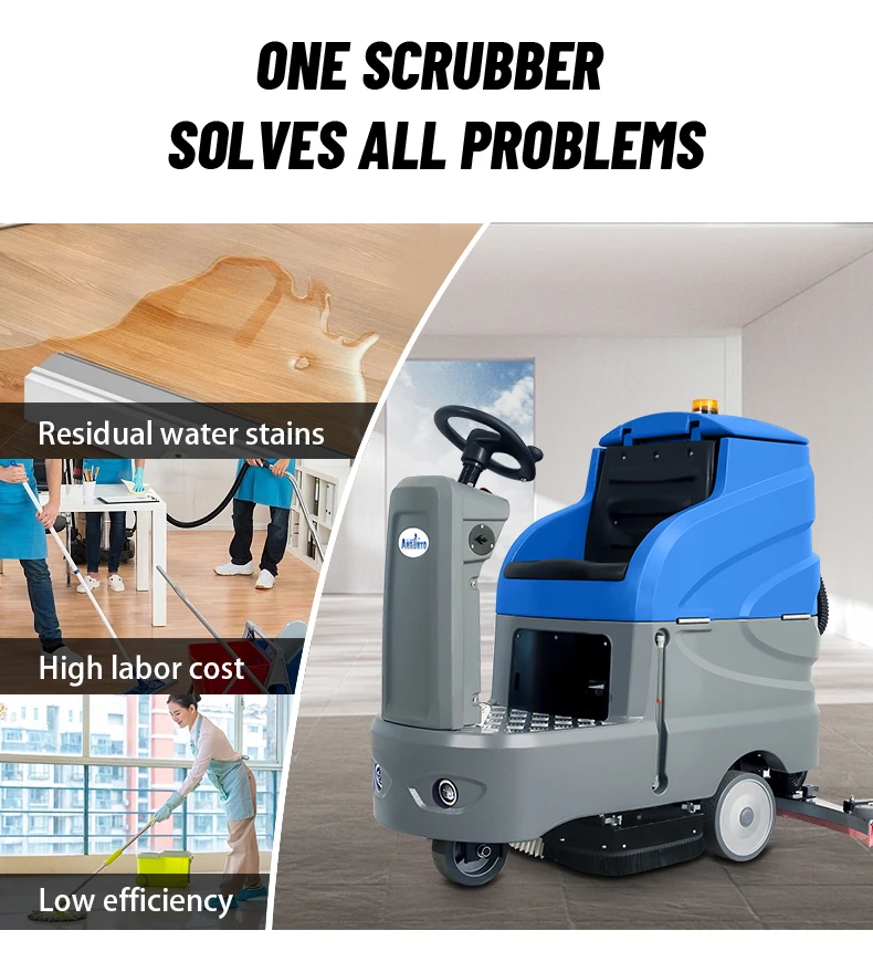 Factory Price Customized Battery Electric Floor Cleaning Scrubber Machine Dryer