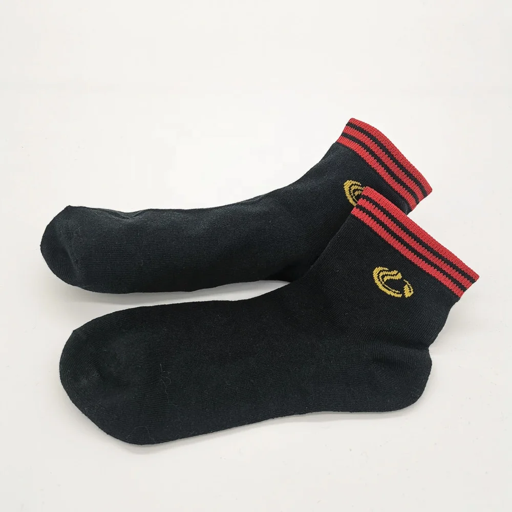 High Quality Men Socks For Winter Black Business Socks Uniform Elite