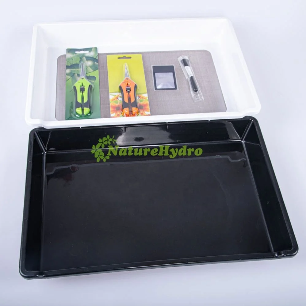 Hot Selling Double Plate Bud Trim Tray With Pollen Screen