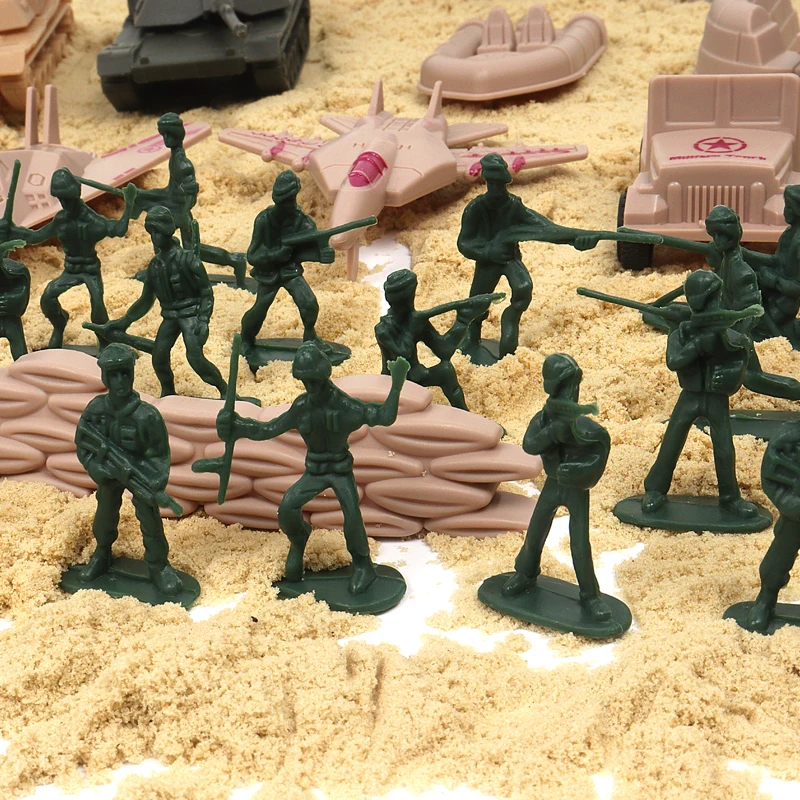 1:72  Scale PVC 52PCS Military Action Figures Set - Premium Role Best Gift Idea Play Military toys suit for Boys & Girls