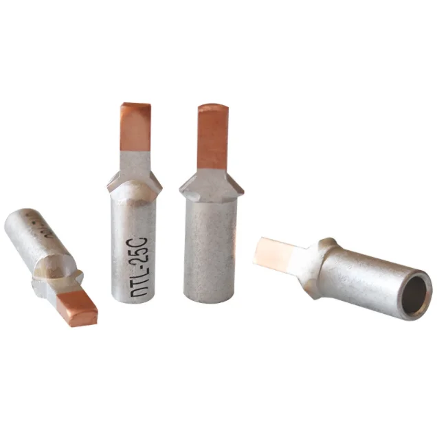 DTL C45-10/16/25/35/50 mm2 Circuit Breaker Copper Aluminum Cable Terminal Bare Terminal Cable Lugs