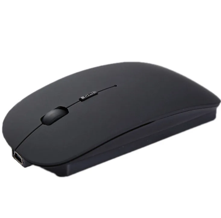 Беспроводная перезаряжаемая компьютерная мышь DP 2,4 ГГц 1600 точек/дюйм с 4 кнопками, эргономичная мышь с удобным кликом