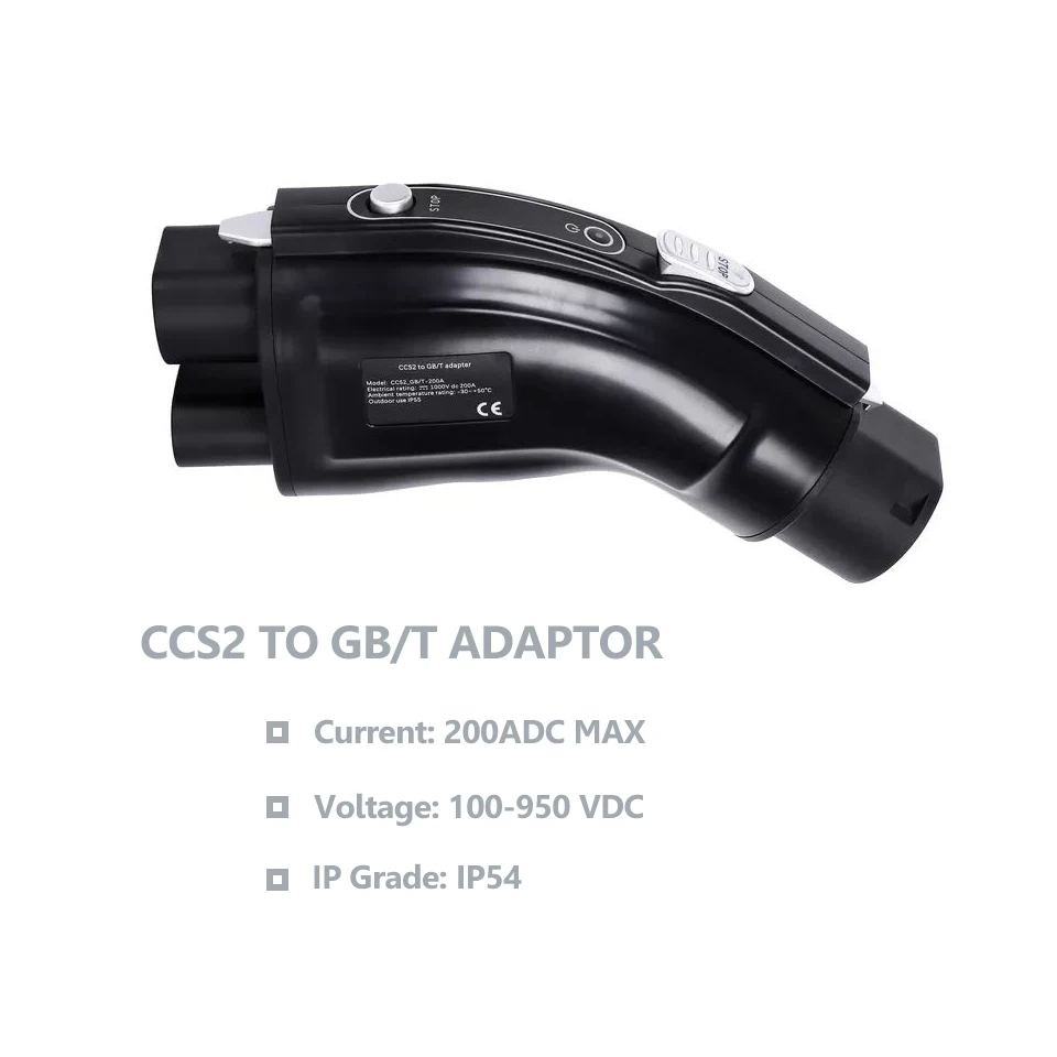 New Energy Electric Car Charger EV Adaptor 200A CCS2 to GBT Ev charging Adapter