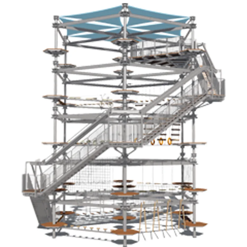 amusement park manufacturer Cowboy wholesales  Hexagonal crystal tower equipment for children