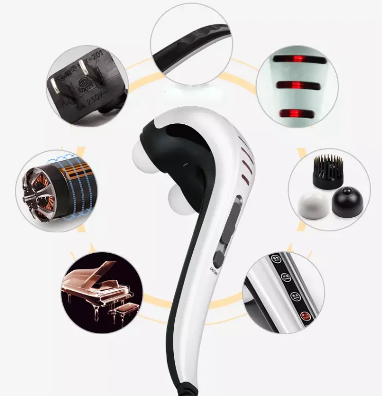 LUYAO LY-627A Wholesale dual-head portable handheld electrical body massage apparatus