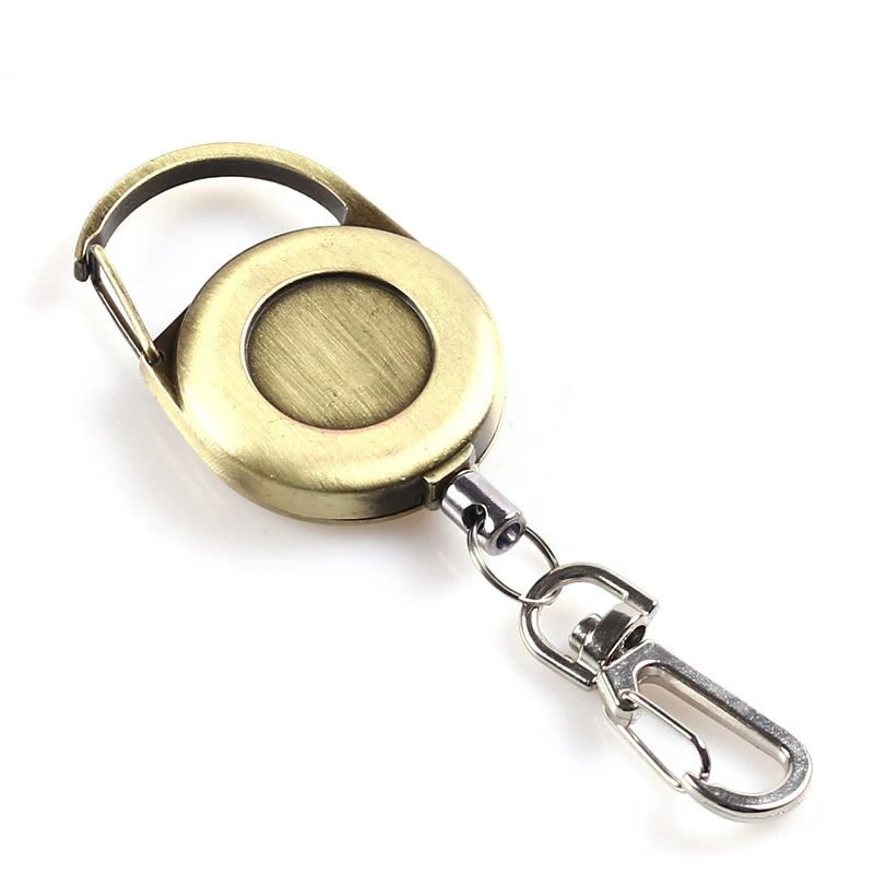 Metal Key Chain Outdoor Key Chain Metal Mountaineering Buckle Expansion Wire Rope Gadgets 2022 Business Ideas
