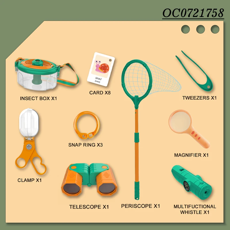 Outdoor exploration kit brinquedos educativos educational toys insects hot