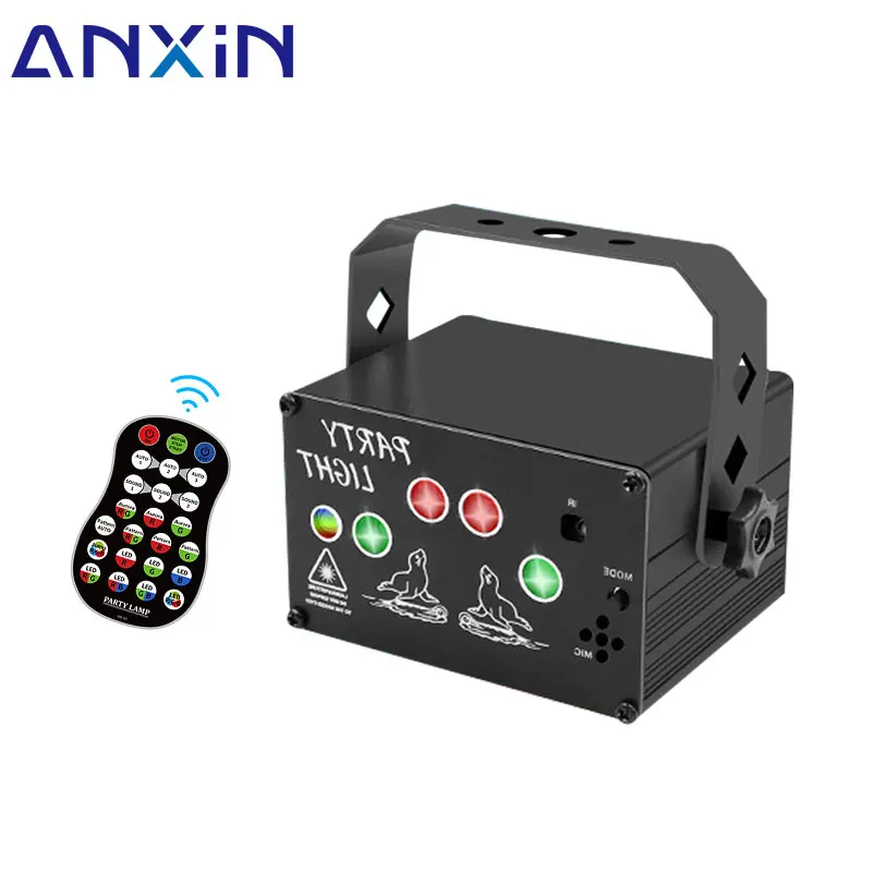 UV Remote projector RGB DJ beam Christmas light Projector Mini disco laser light show party laser light