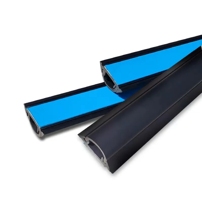 Round type pvc electric wire duct RTD-5/7/9/12 Grey Self-Adhesive pvc cable trunking cable channel wiring ducts