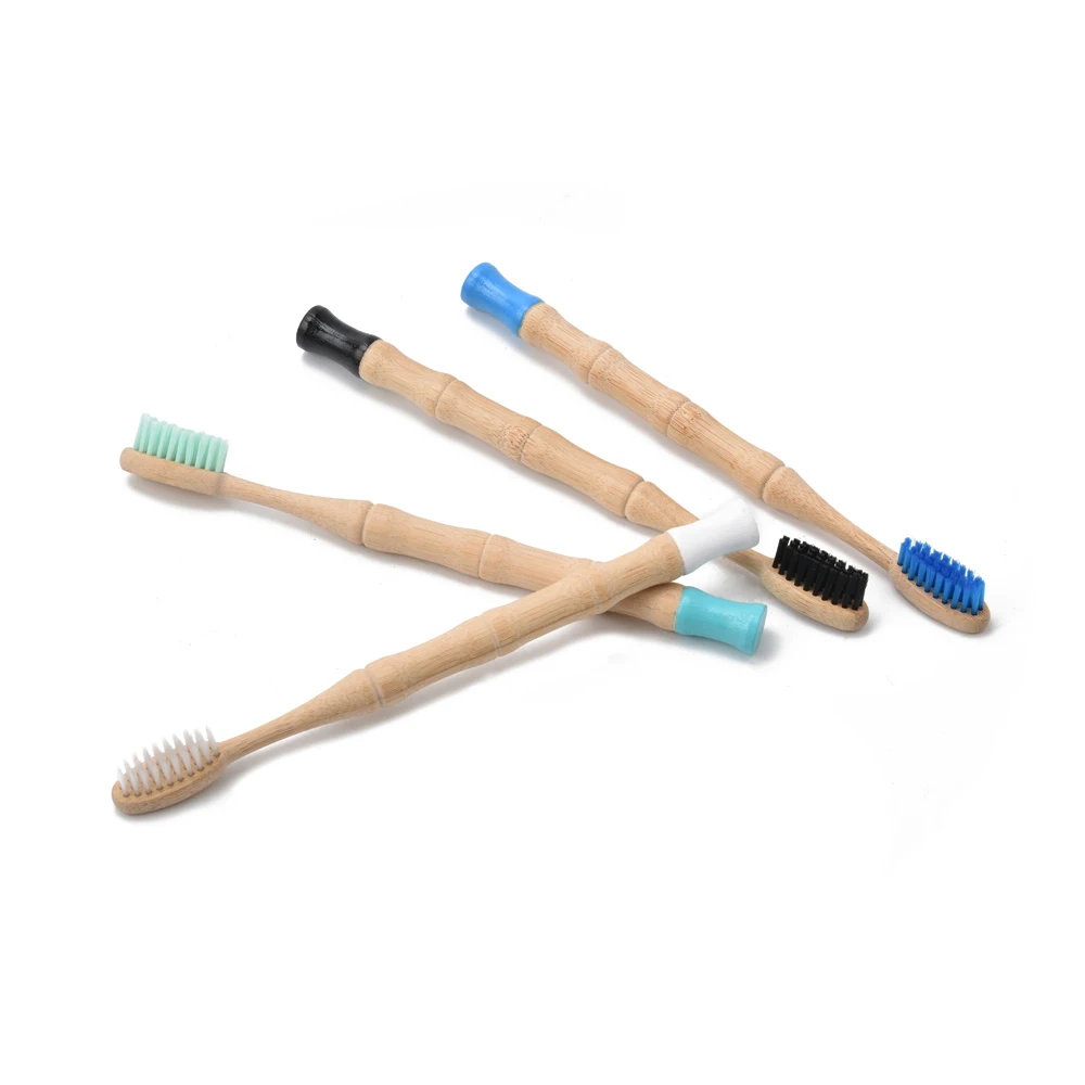 Custom Logo 10 Pcs Soft Bristles Eco Friendly Tooth Brush Reusable Biodegradable Hotel Bamboo Toothbrush