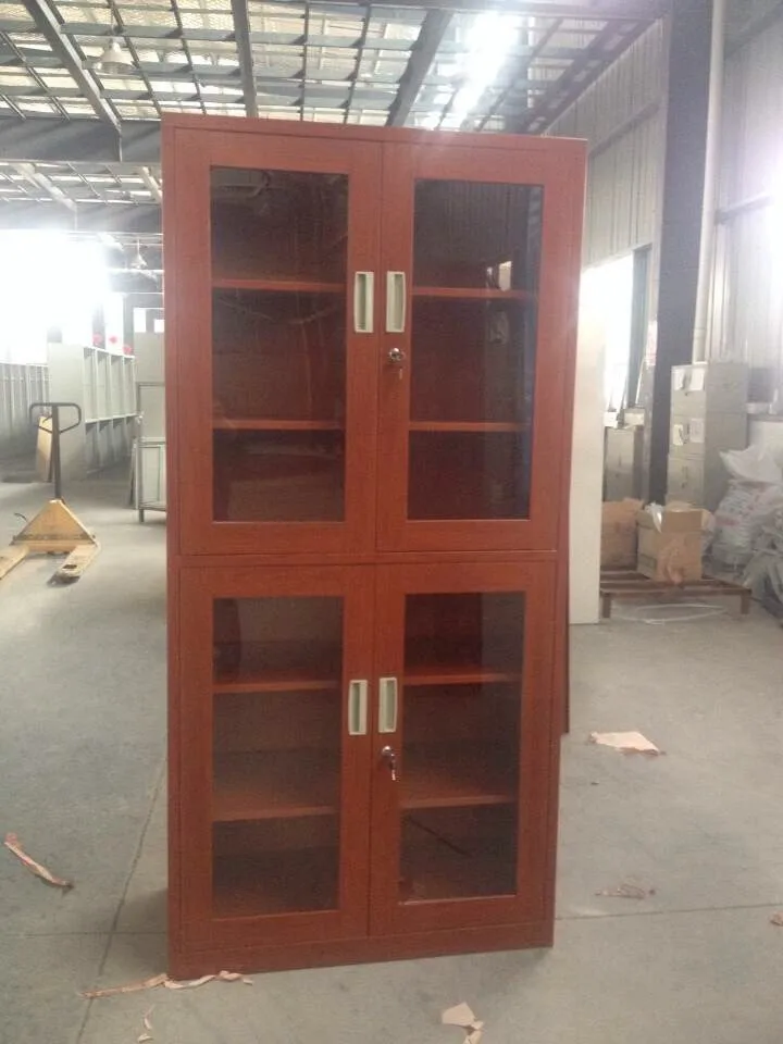 Hospital Medicine Storage Glass Door Metal Cupboard Steel Cabinet Locker