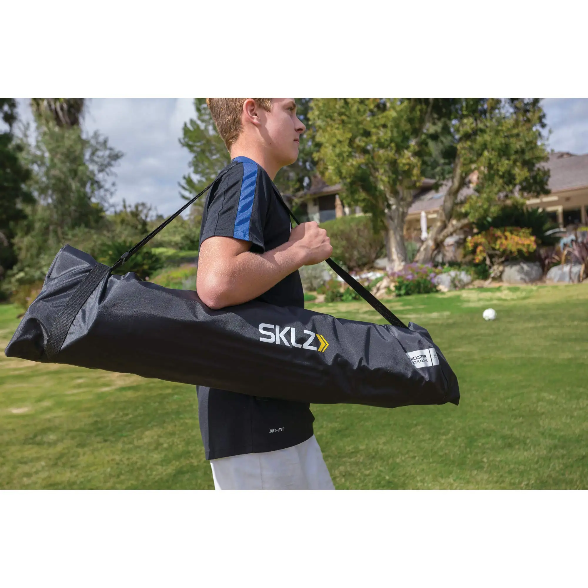 Rust resistant aluminum frame target soccer goal training for sale