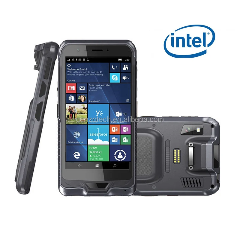 Genzo 6 inch rugged pda windows Mobile barcode scanner handheld windows 10 pro rugged handheld windows 10
