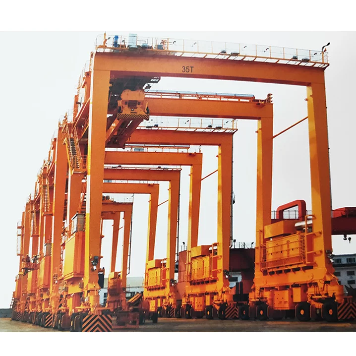 Double Beams RTG Rubber Tyred Container Gantry Crane for Sale