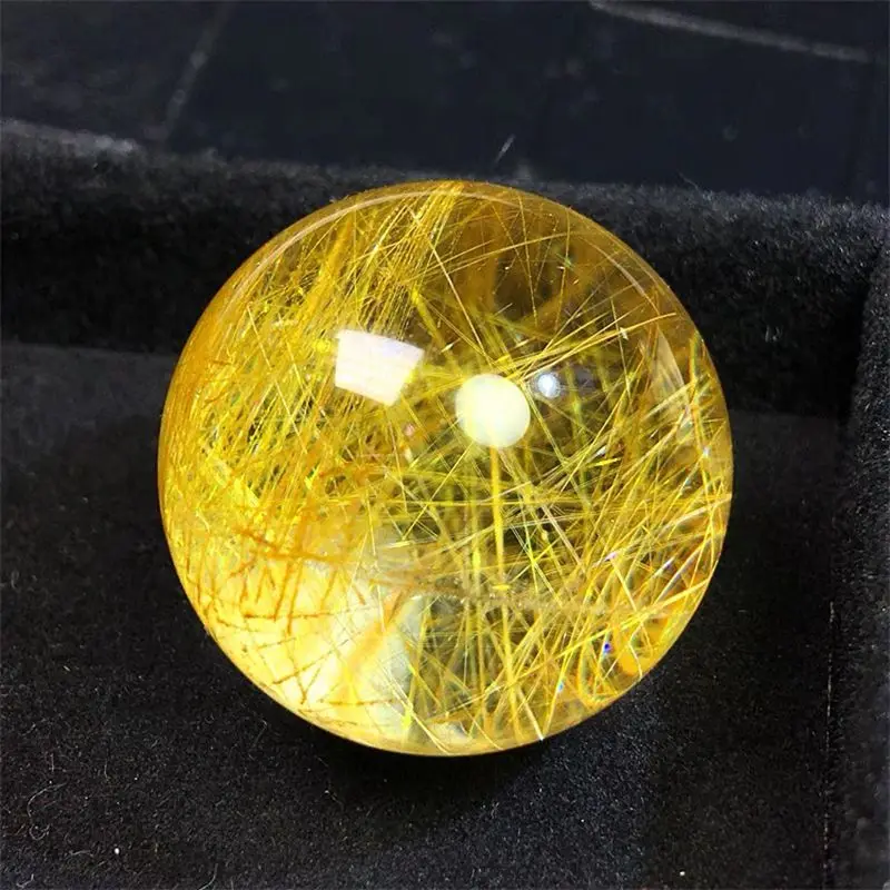 High quality Natural Healing Natural Golden Rutiled Quartz Stones sphere Polished Crystal Ball For Decoration