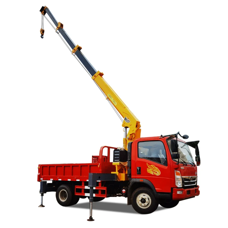 Hydraulic lift machine 5 ton knuckle boom truck mounted crane