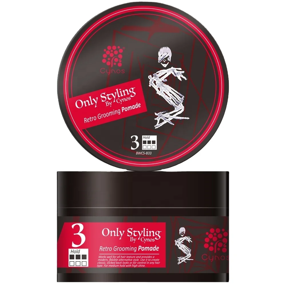 CYNOS  private label strong hold grooming pomade for men shine and jam gel