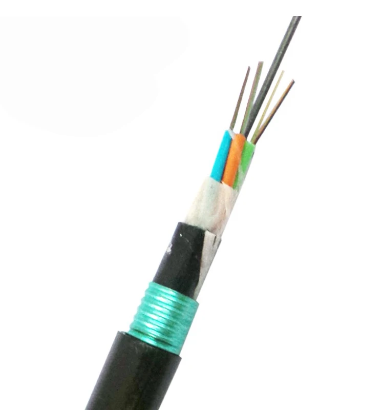 Direct buried 12/24/36/48/72/96 Core Fiber Optic Cable Double Armored Cables