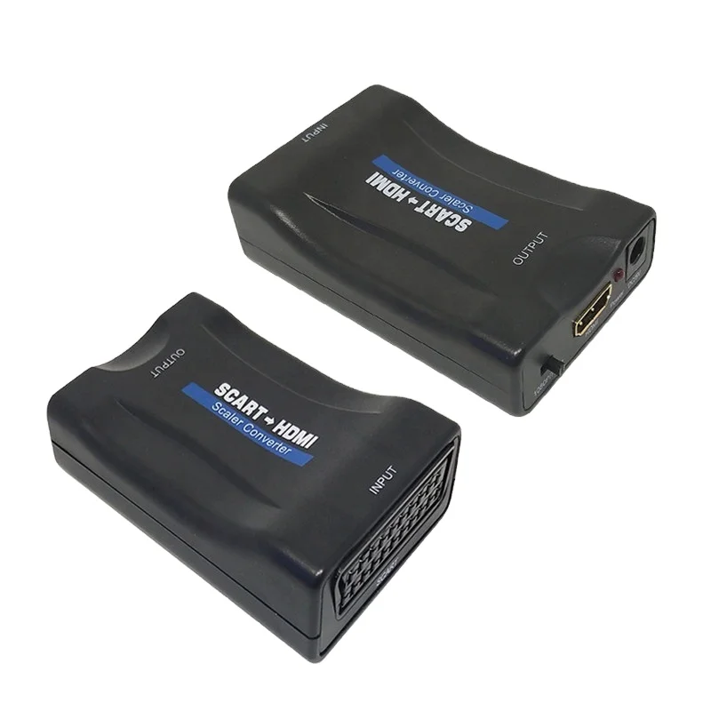 Оптовая Продажа с фабрики 1080P scort to HD MI конвертер видео аудио адаптер USB-кабелем для HDTV DVD телевизионный
