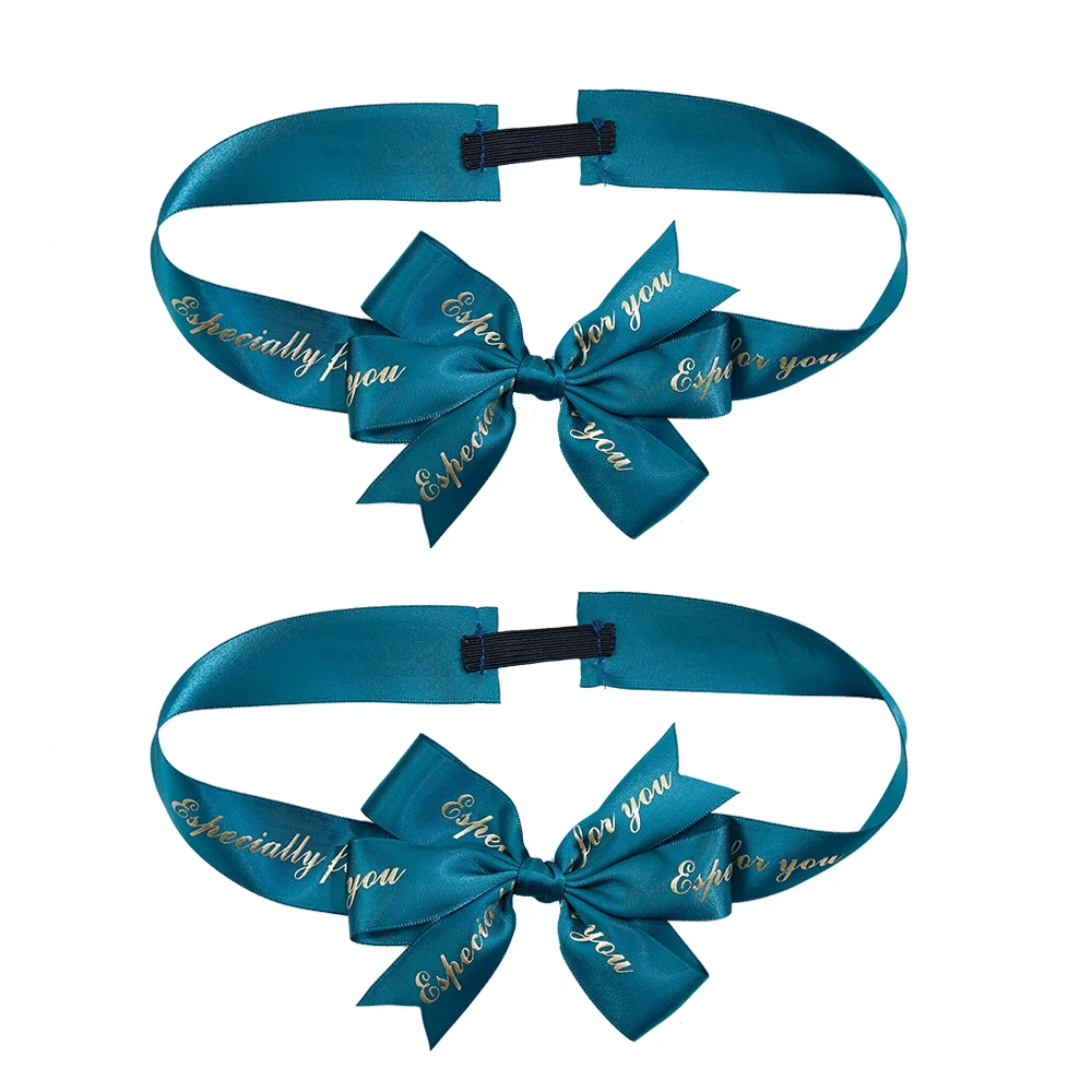 Holiday Custom Elastic Gift Box packaging Bow Ribbon