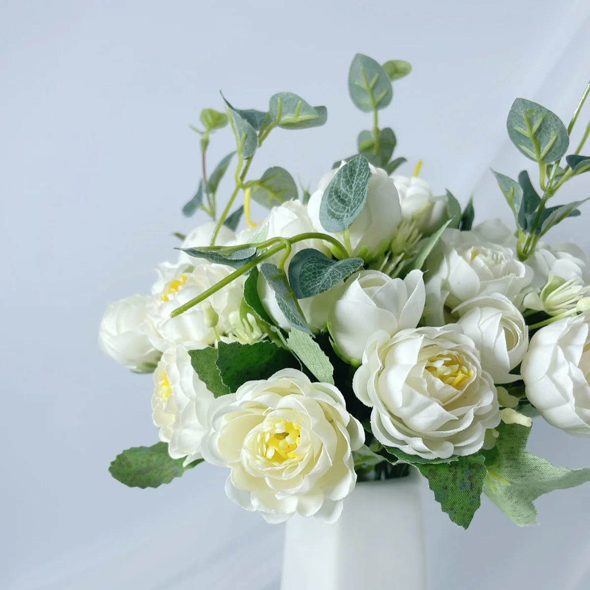 Simulated flower peonies sprigs Sweet and cute wedding decoration flowers shoot gift props bouquet