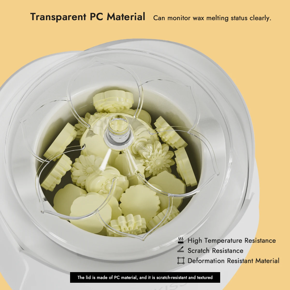 Waxkiss Flower Professional Digital Electric Depilatory Wax Hair Removal Home Waxing Kit Wax Warmer Kit For Hair Removal