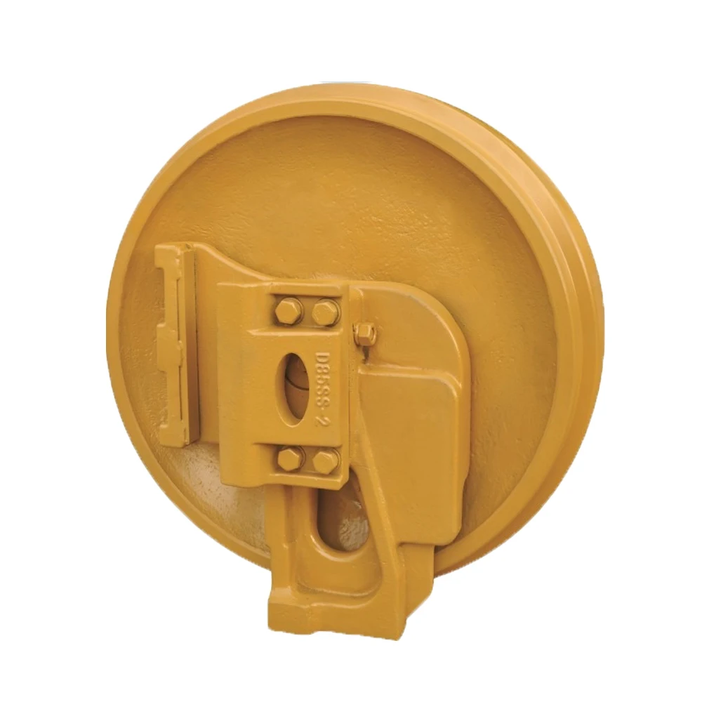 Construction machinery parts bulldozer adjust forging idler assy excavator front carrier idler d4h d85a ex200 pc220 sk135