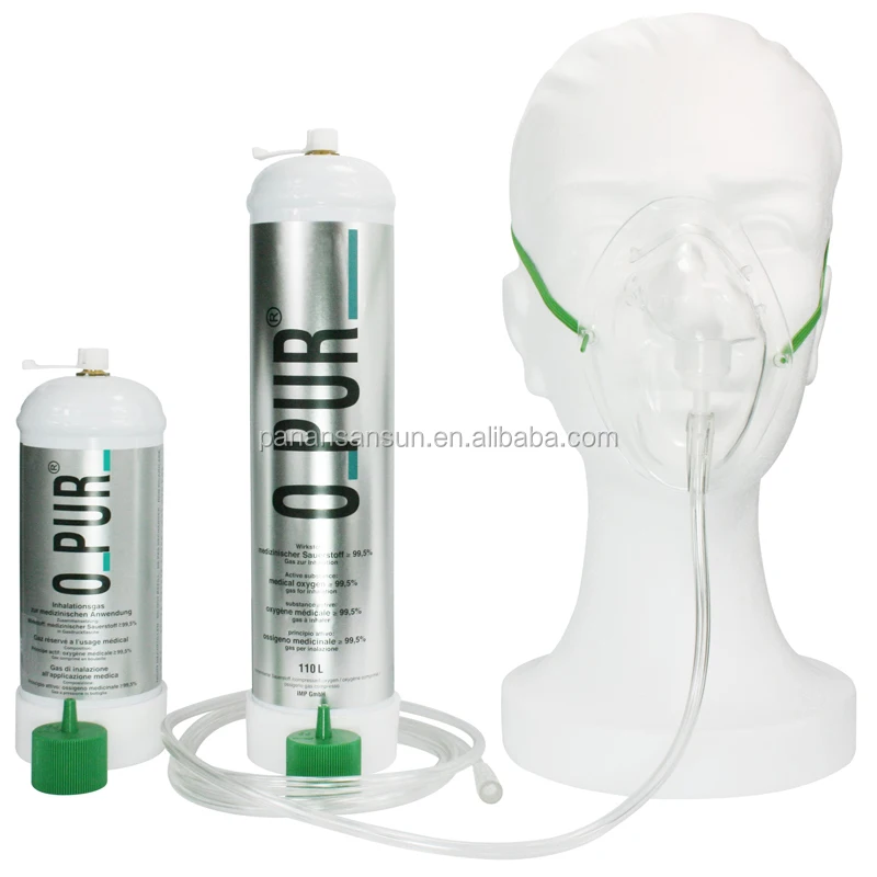 2023 Lightweight Bottled Oxygen with Mask / 99.6% genuine oxygen