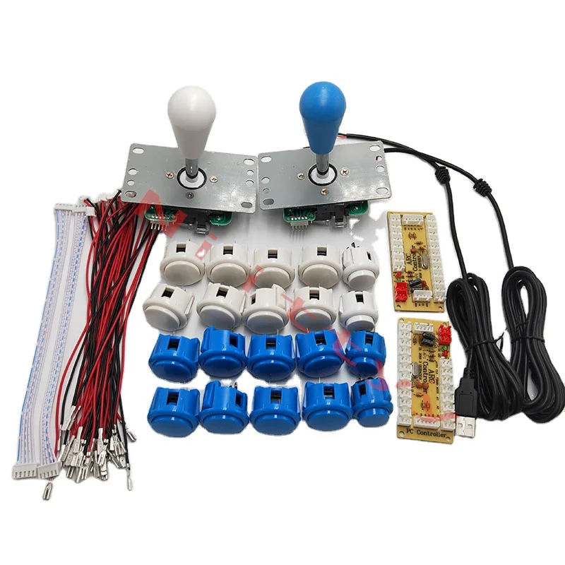 Аркадный джойстик DIY Kit Zero Delay USB контроллер SANWA 8 Way 30 мм кнопочный ПК Raspberry Pi