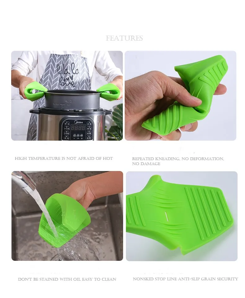 Heat Resistant Finger Protector Cover Reusable Silicone Finger Gloves