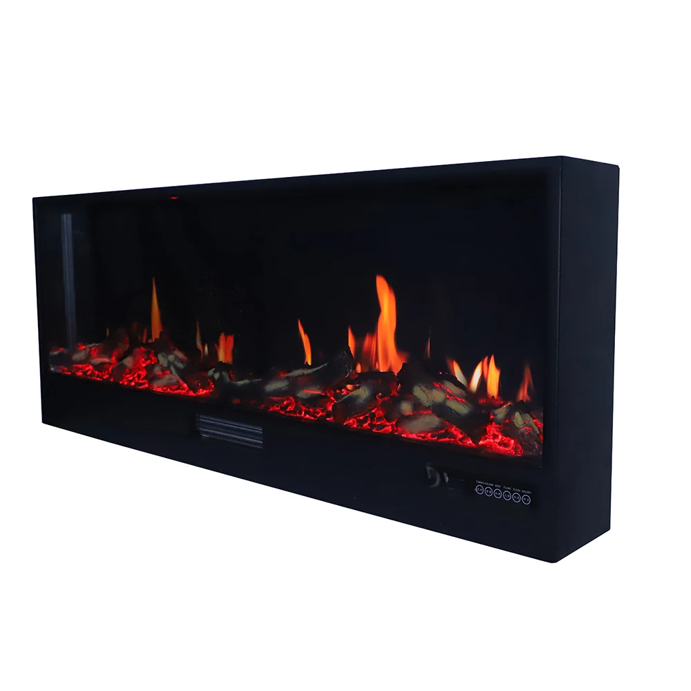 E-Smart EVFP1800mm 4D Smart Real Cozy Fire Illusion Dazzling Wood Burning Intelligent Electric Fireplace