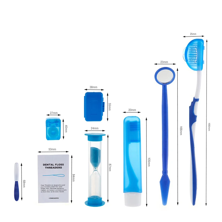 orthodontic kit orthodontic dental hygiene kit orthodontic cleaning kit 8pcs per set