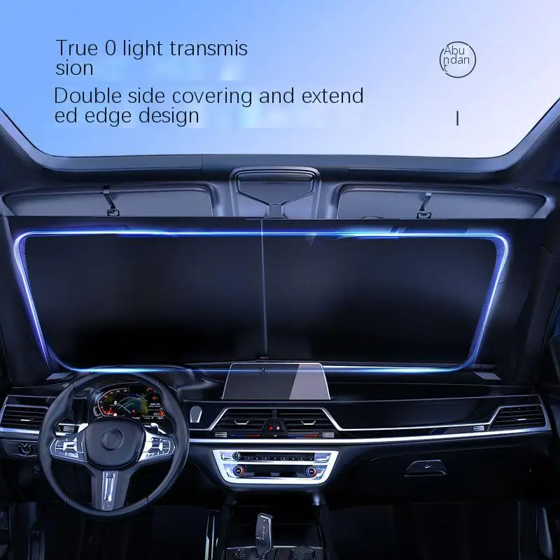 Car window shading block sun protection heat insulation shading curtain car front windshield magic shading block
