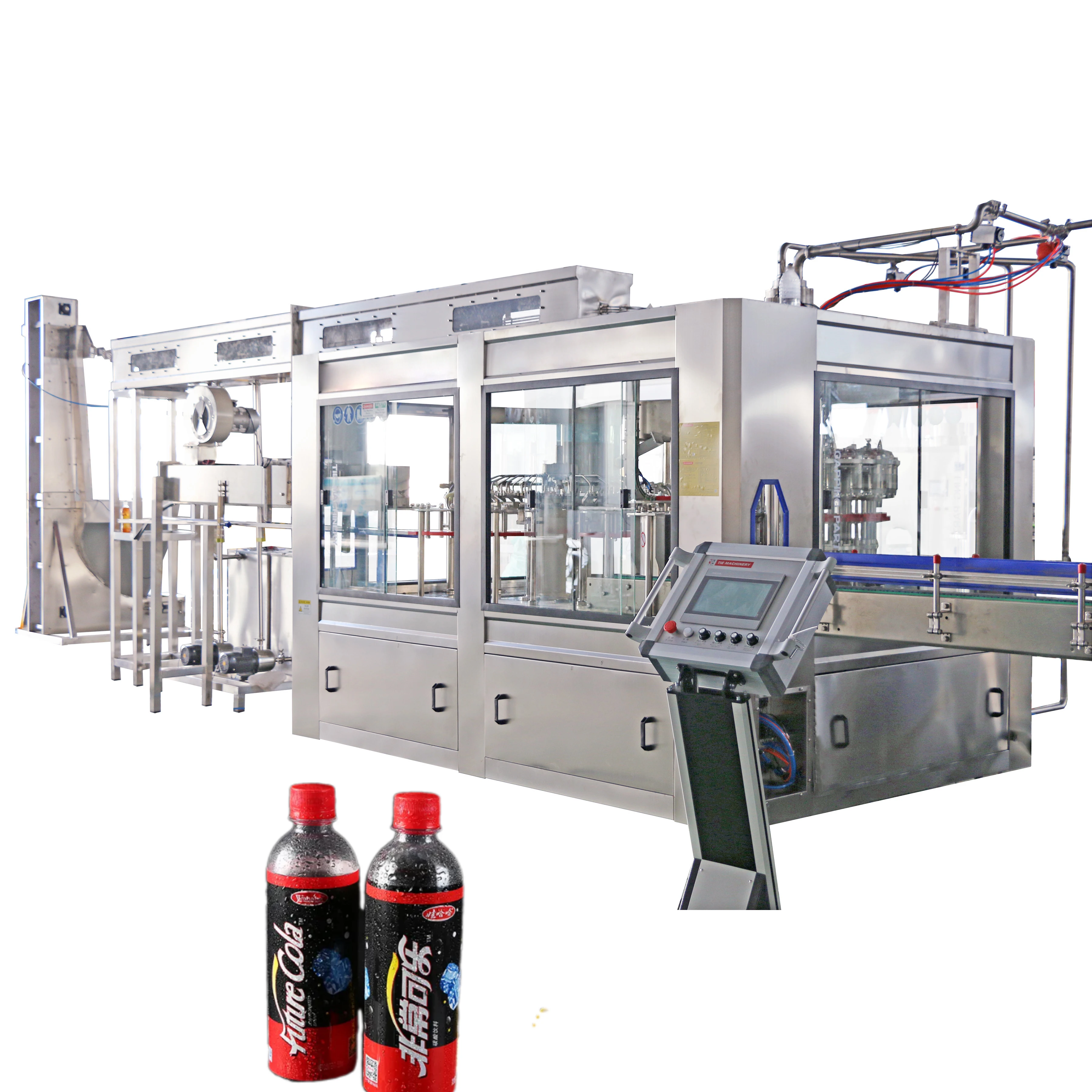 Automatic soda soft drink making machine sparking water production line carbonated drink filling machine