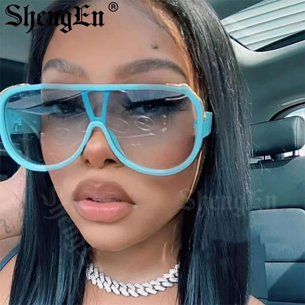 1991 Fashion One-piece Oversized Round Pilot 2022 Sunglasses Pilot Sunglasses Sun Glasses Men