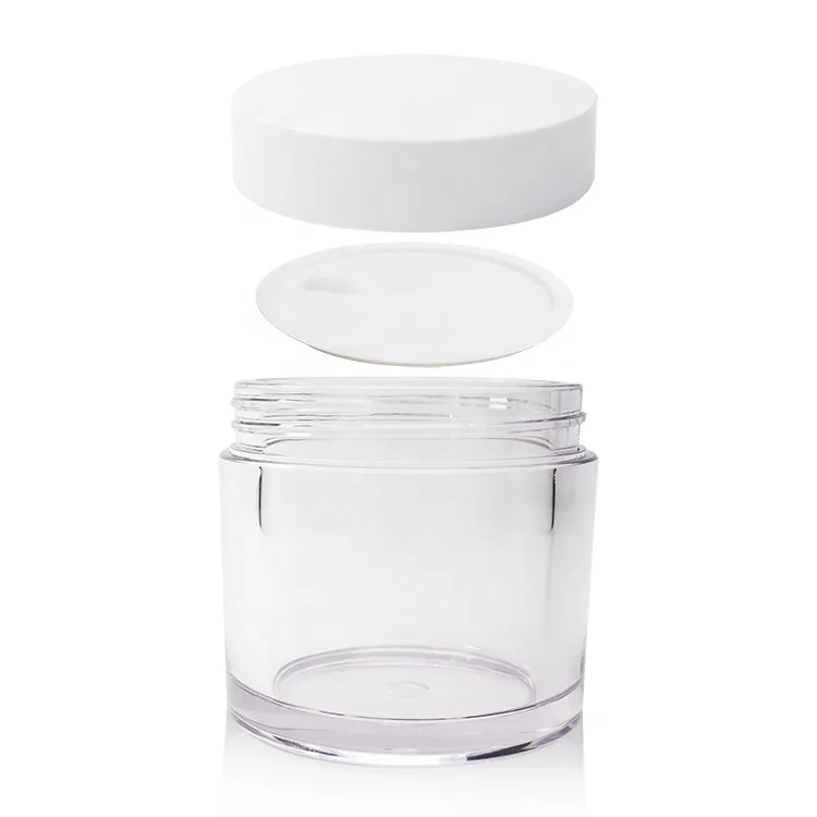 High Quality Empty PETG Thick Wall Round Cosmetic Cream Jar for Skin Care