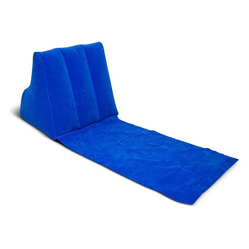 
Beach Chairs with Backrest Inflatable Sun Lounger Beach Mat Waterproof Portable Travel Inflatable Air Wedge Chair for Camping 