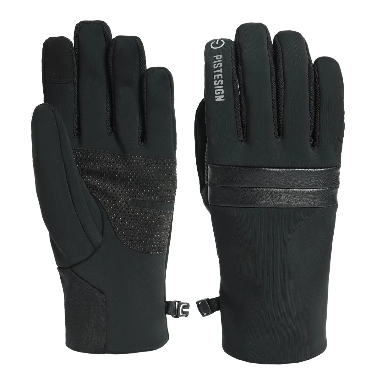 PISTESIGN Cycling Gloves Full Finger Waterproof Custom Touchscreen Sport Winter Gloves Bicycle Hiking