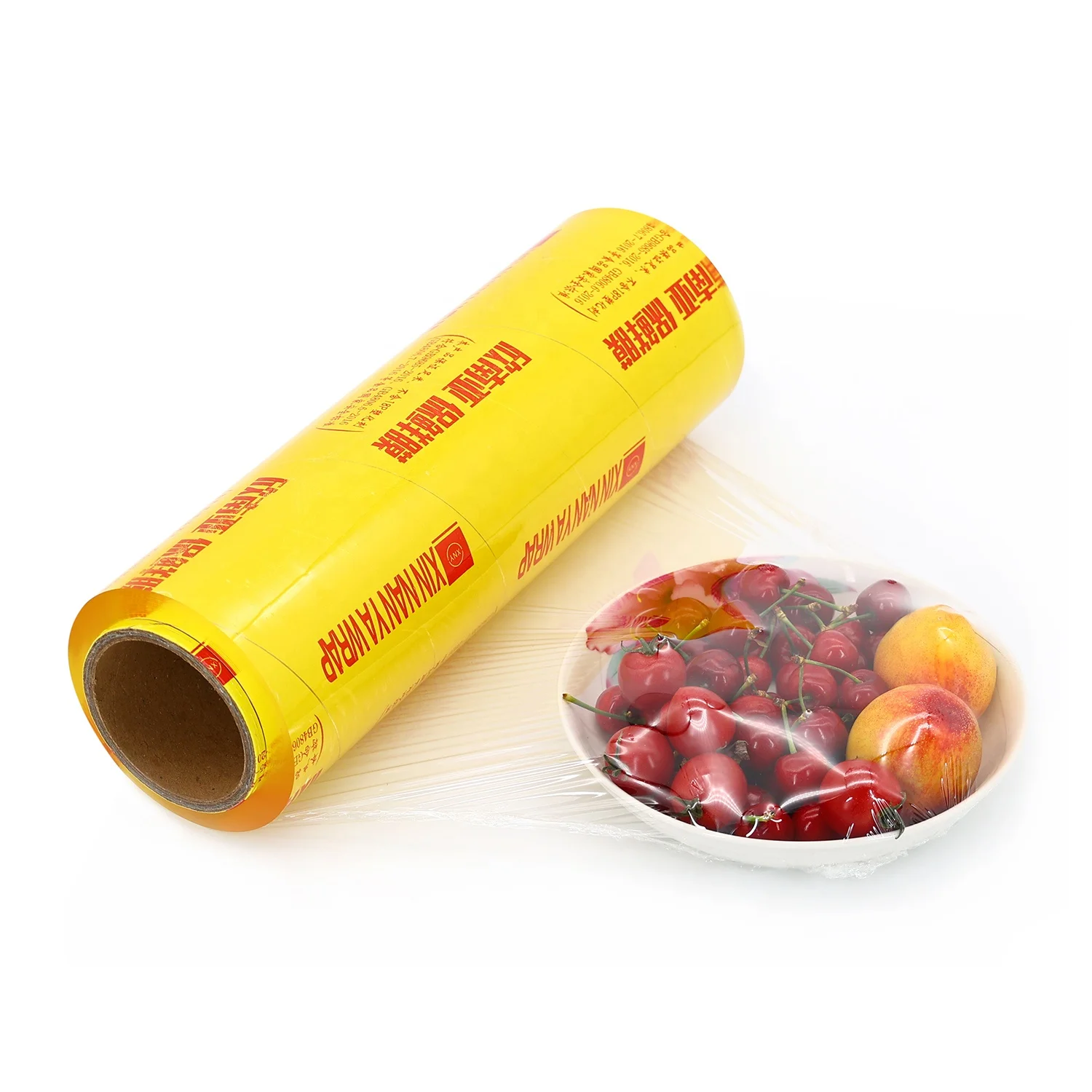 Popular 9-20mic Clear Cling Film Food Wrap Anti-fog Fruit Film PVC Cling Film Jumbo Roll