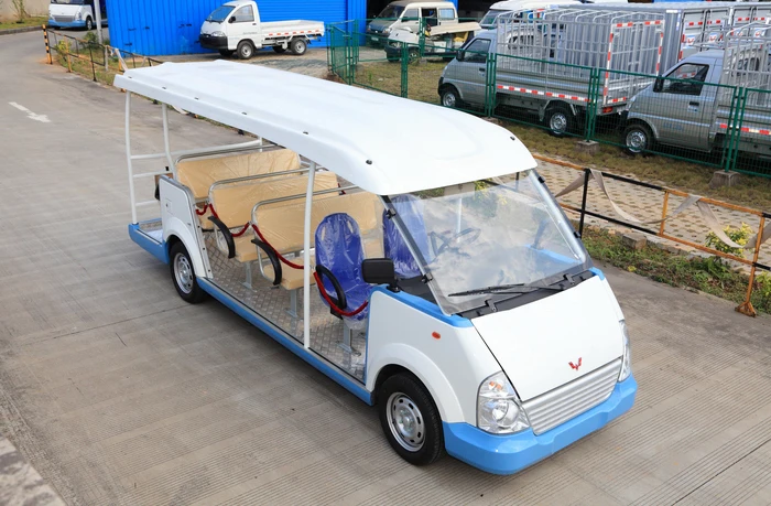 8, 11, 14 seats electric sightseeing car shuttle bus for scenic spots