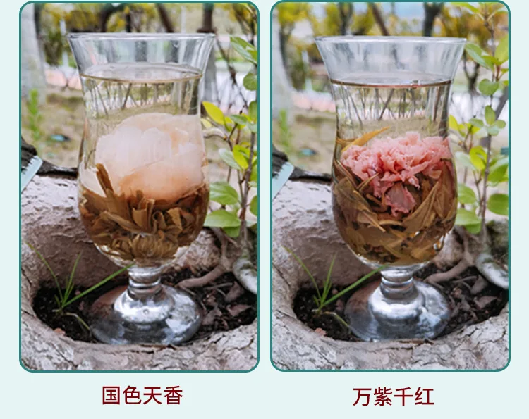 Wholesale Blooming Tea Balls 20 pieces of Shapes Blossom  Flower Tea bags