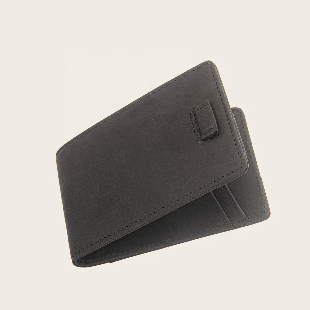 Genuine full grain cow leather wallet for men