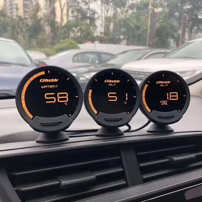 GReddi Sirius obd2 измерительный прибор Серия 7 цветов Регулируемый Новый универсальный ЖК-измеритель светодиодный дисплей Автомобильный манометр топливное давление соотношение воздуха и топлива