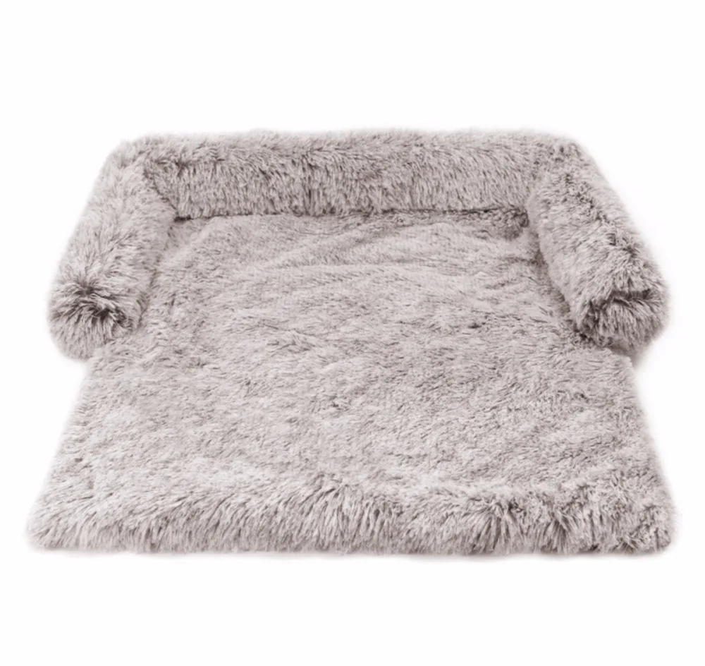 Sogifo Pet Shops Dog Pet Supplies Dog Long Faux Fur Memory Foam Pet Dog Bed