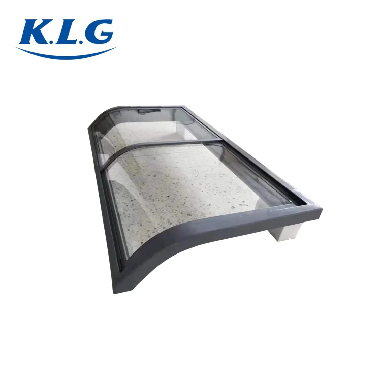Supermarket chain commercial large  glass combination island cabinet gray wear-resistant door plug Refrigerator Parts