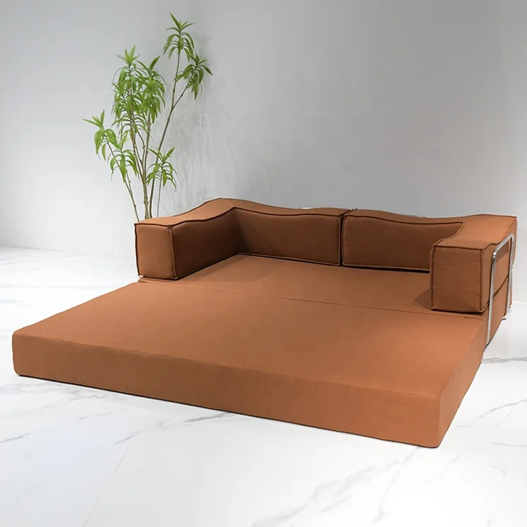 Foshan Manufacture Living Room Furniture Fabric Comfortable Rolled Vacuum Packed Green Machine Air Compressed Sofa Bed In A Box